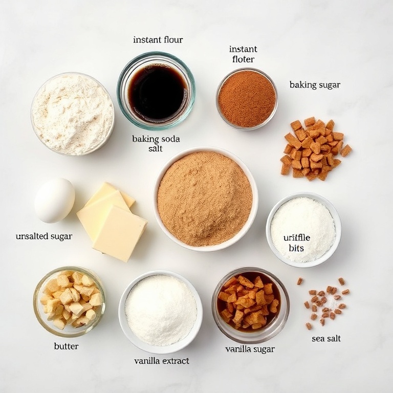 Brown Butter Coffee Toffee Cookies Ingredients
