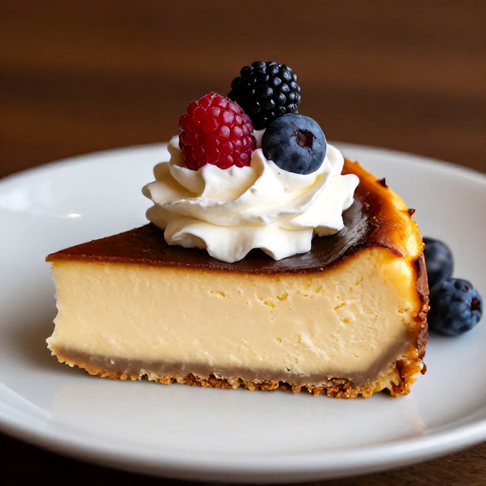 Sliced Burnt Basque Cheesecake