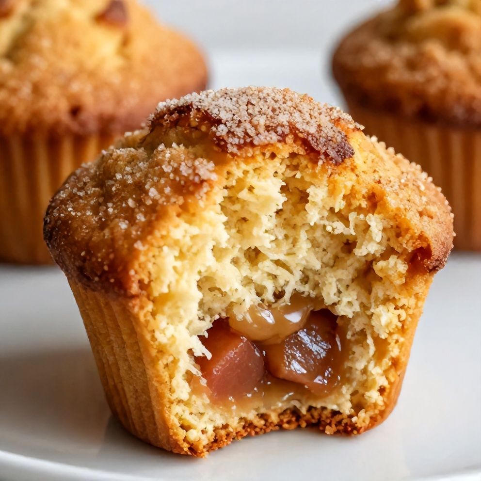 Finished Caramelized Rhubarb Muffins