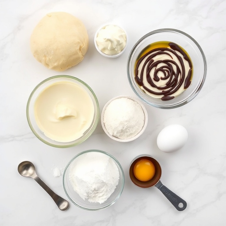 Raw ingredients for Italian Cream Bombs