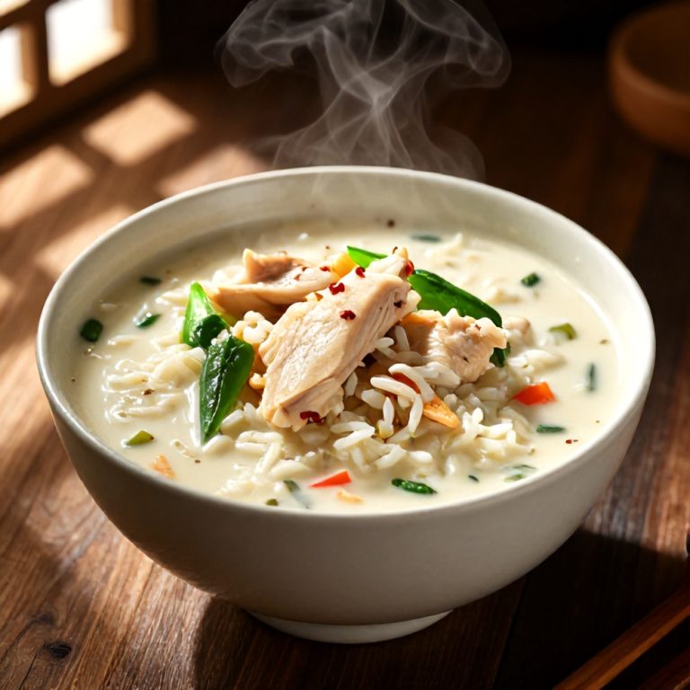 creamy coconut chicken brothy rice