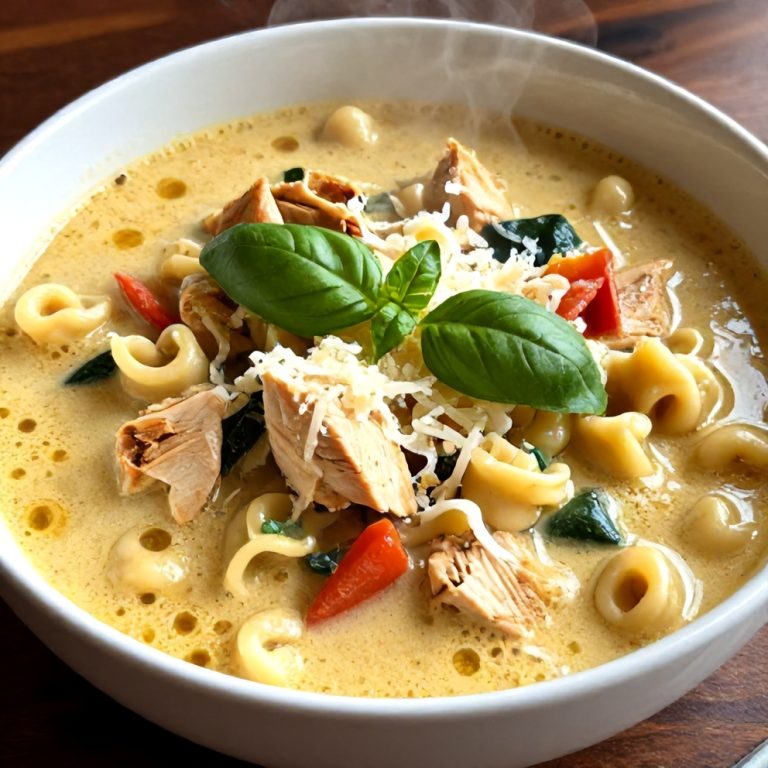 Creamy Crock Pot Chicken Parmesan Soup