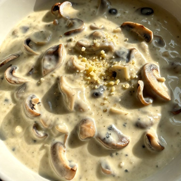 Creamy Gorgonzola Truffle Mushroom Sauce for Pasta