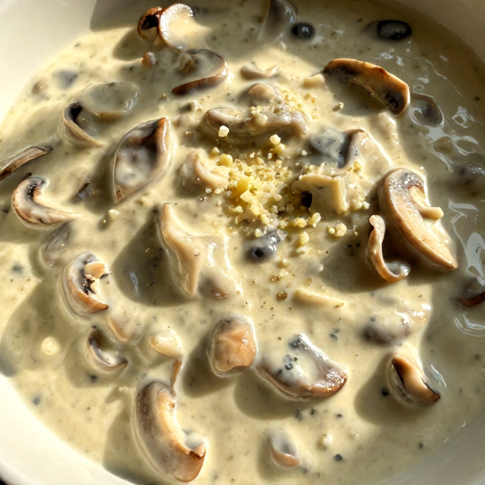 Creamy Gorgonzola Truffle Mushroom Sauce for Pasta