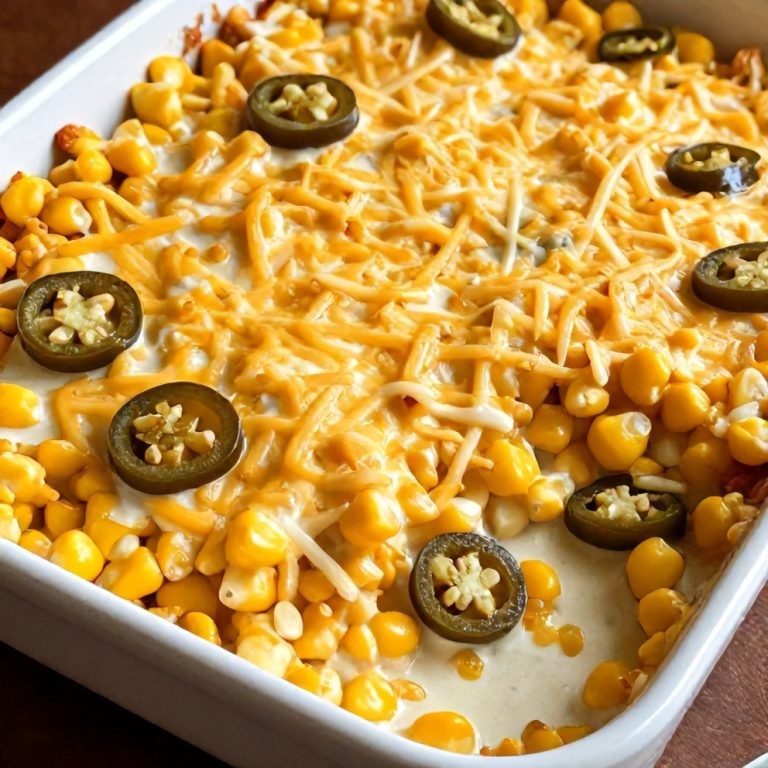 Creamy Jalapeño Popper Corn Casserole