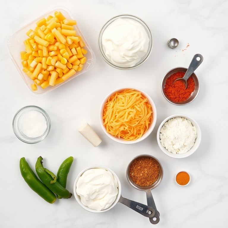 Jalapeño Popper Corn Casserole Ingredients