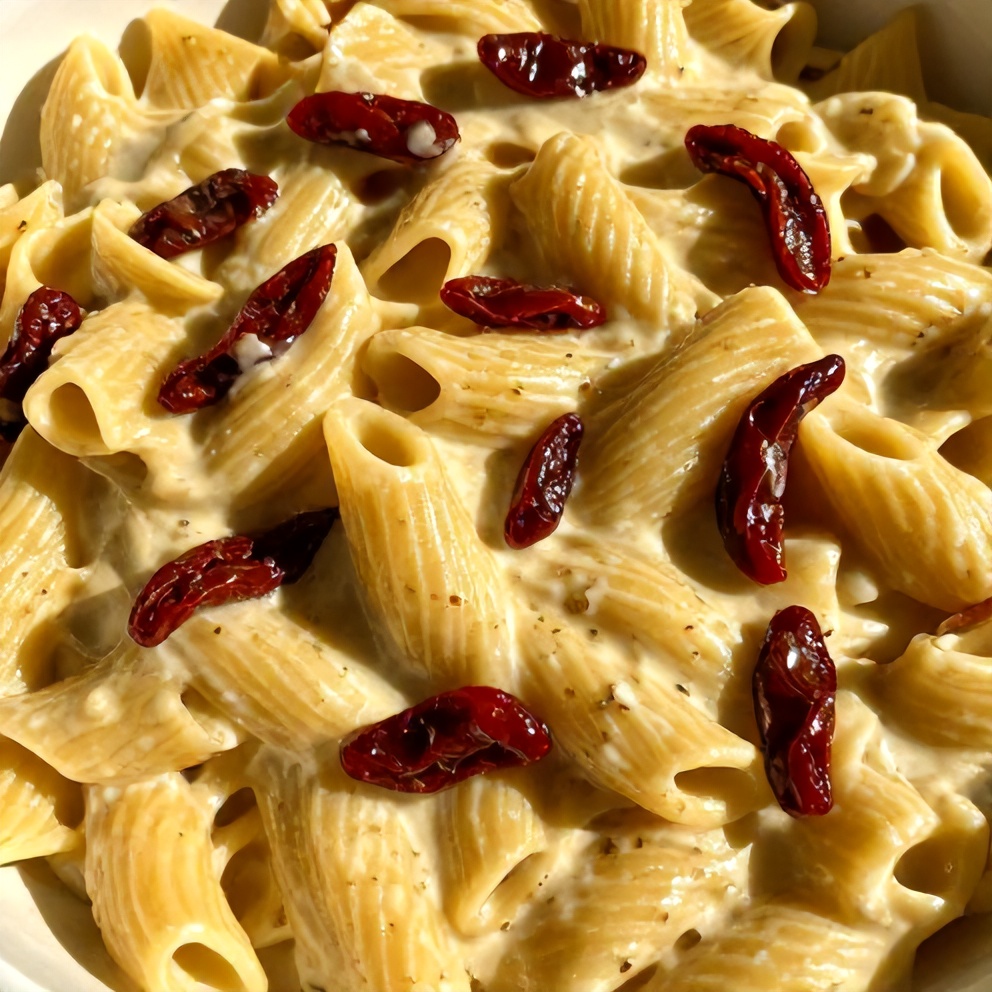 Creamy Vegan Sun Dried Tomato Pasta