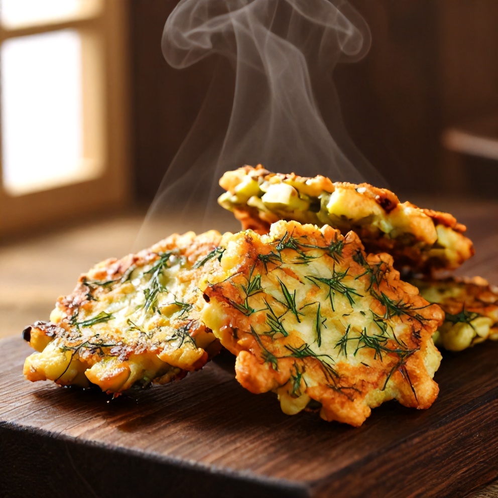 crispy dill pickle fritters