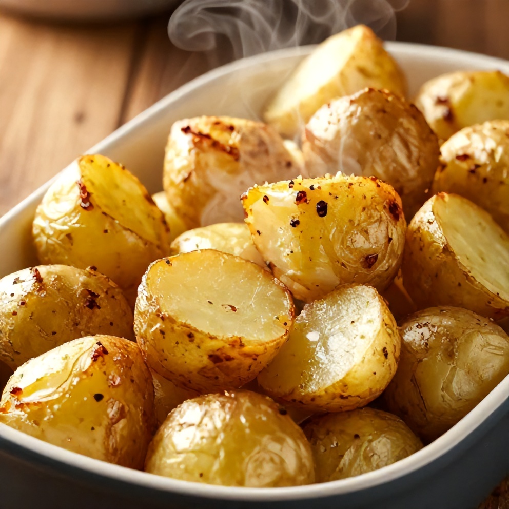 crispy greek lemon potatoes