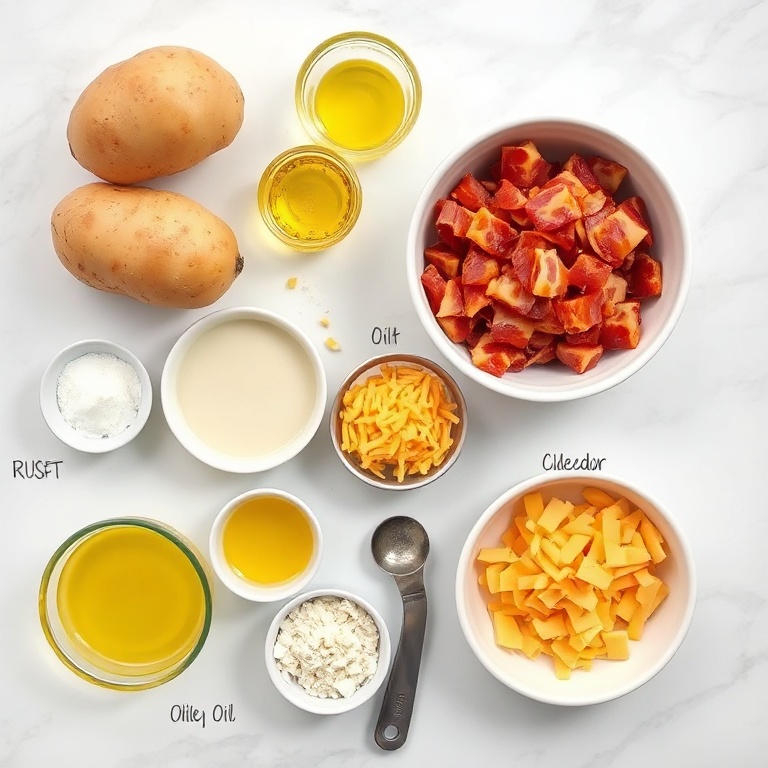 Ingredients for Crispy Loaded Baked Potatoes