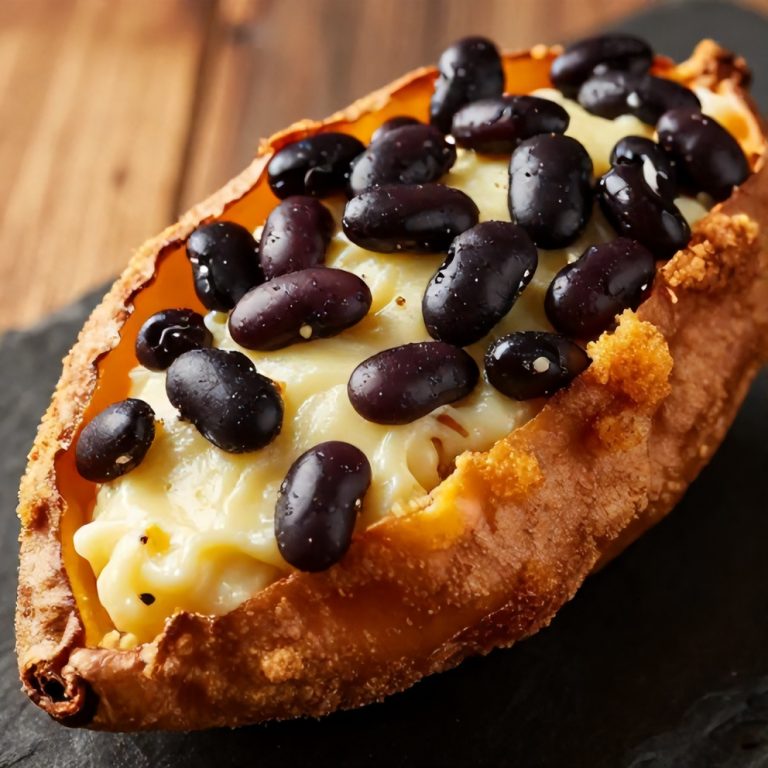 Easy Black Bean Stuffed Sweet Potatoes