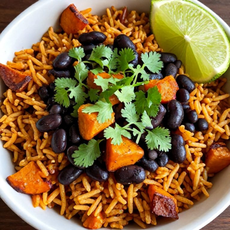 Easy Cajun Sweet Potato Rice Bowl