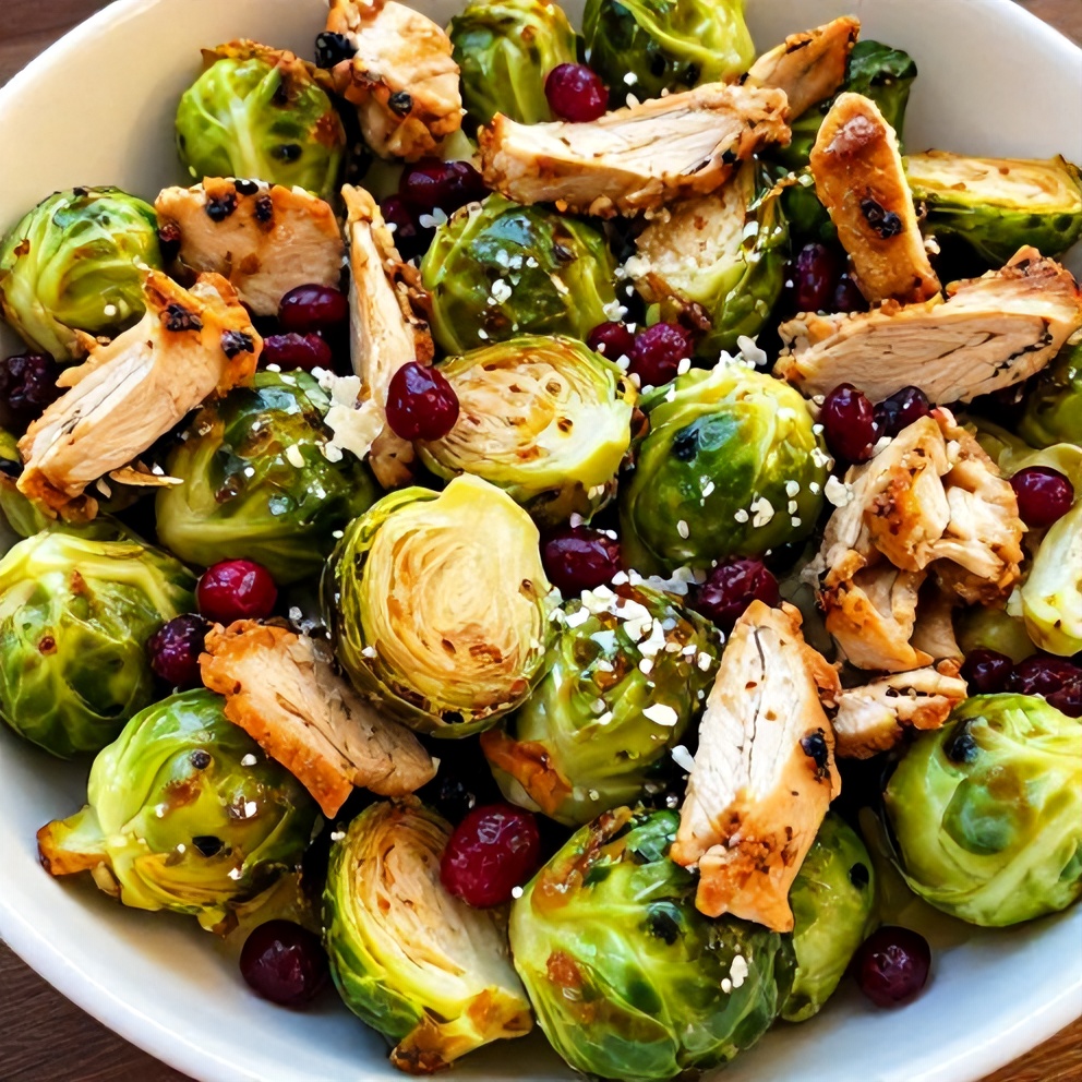 Easy Chicken Brussels Sprout Salad