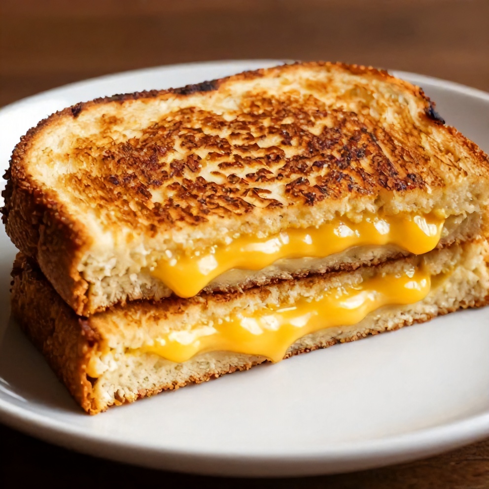 Perfectly crispy grilled cheese sandwich