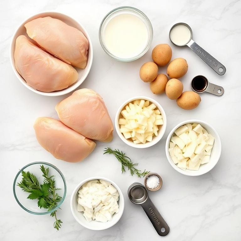 Crockpot Garlic Parmesan Chicken and Potatoes Ingredients