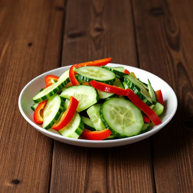 easy cucumber sweet pepper salad