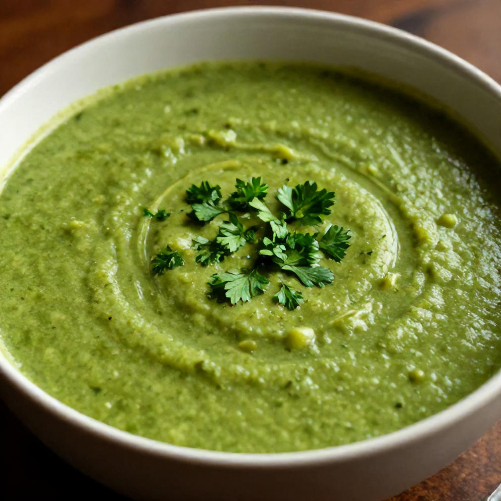 Green Vegetable Soup Ready to Serve