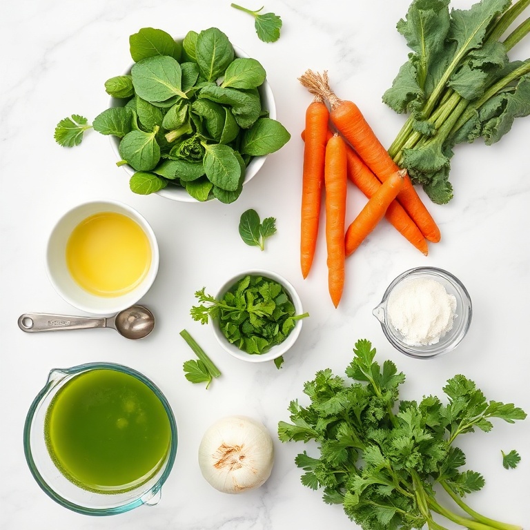 Green Vegetable Soup Ingredients