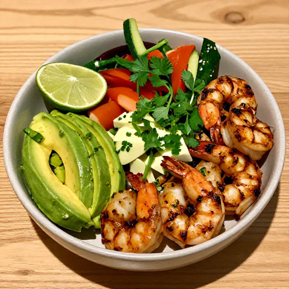 Grilled Shrimp and Avocado Bowl Final