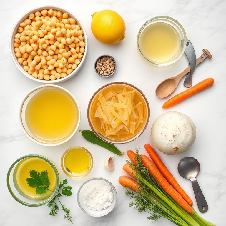 Lemon Chickpea Orzo Soup Ingredients