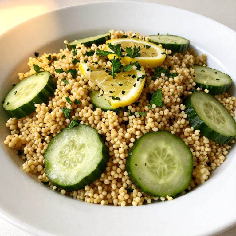 Easy Lemon Cucumber Couscous Salad
