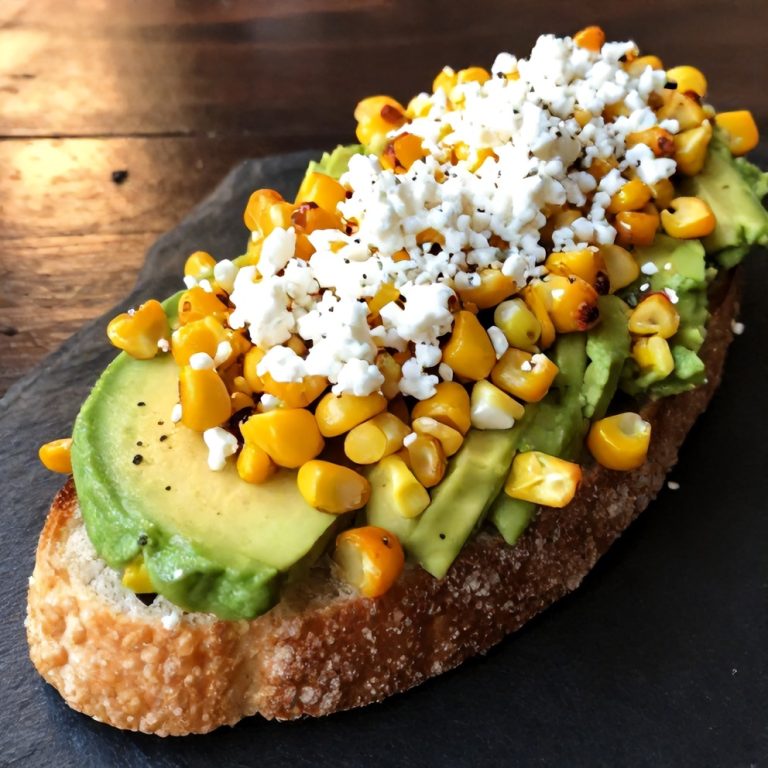 Mexican street corn avocado toast