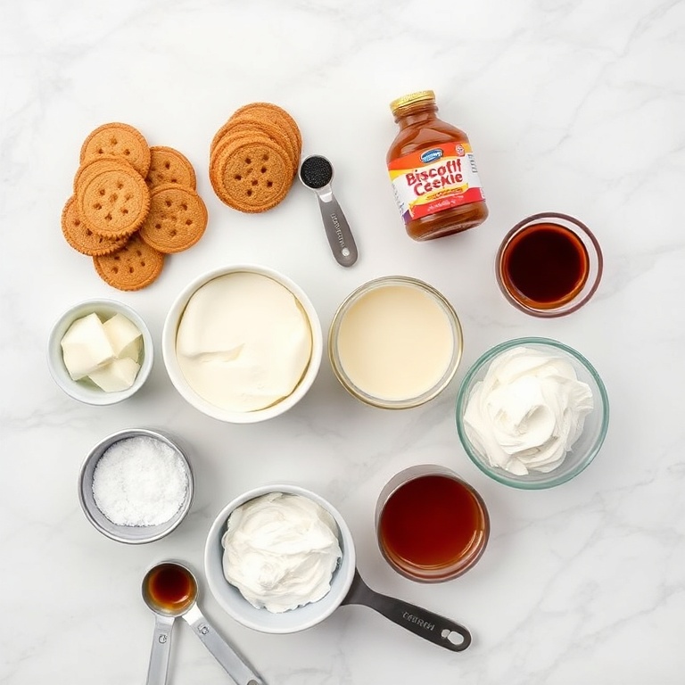 No-Bake Biscoff Cheesecake Cups Ingredients