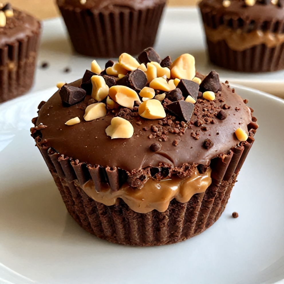 Easy No-Bake Chocolate Peanut Butter Protein Cups