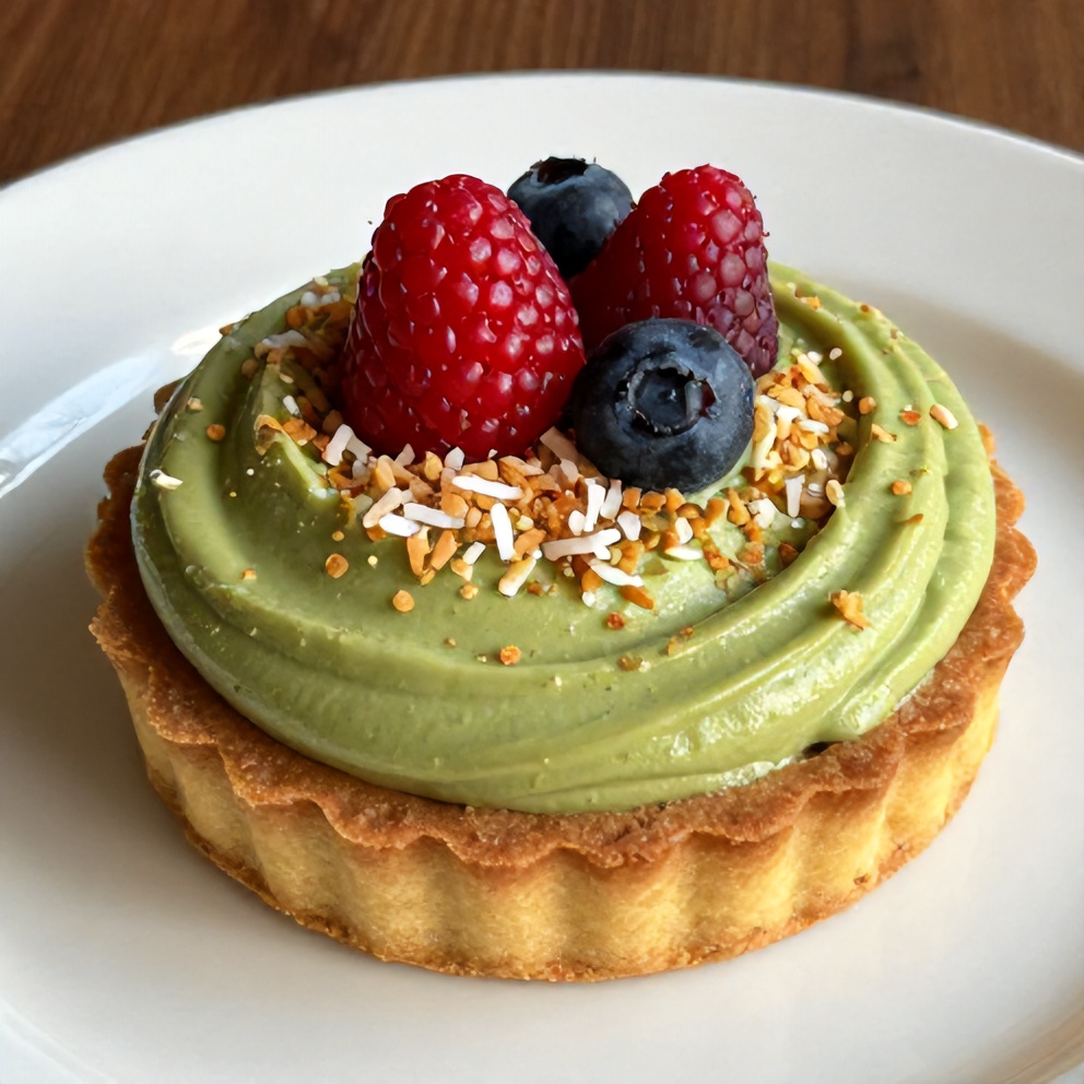 Easy No-Bake Matcha Coconut Cream Tart