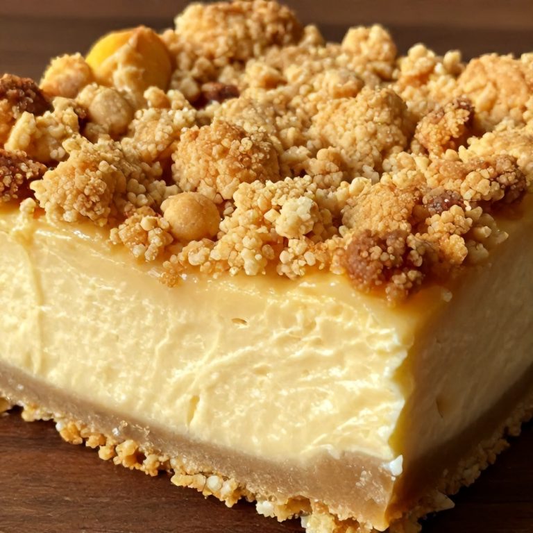 Easy Peach Cobbler Cheesecake Bars