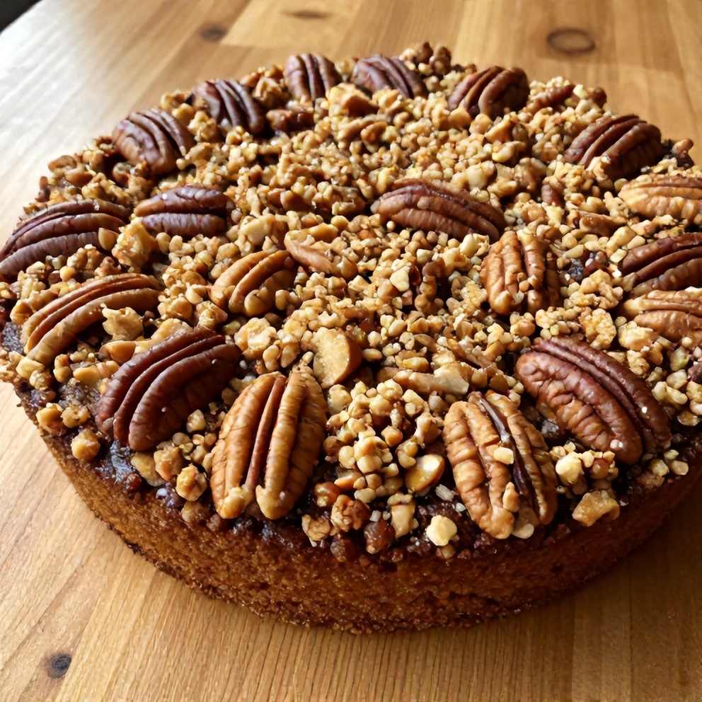 easy pecan apple crisp coffee cake