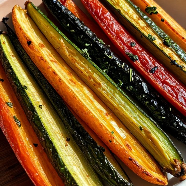 roasted rainbow vegetables