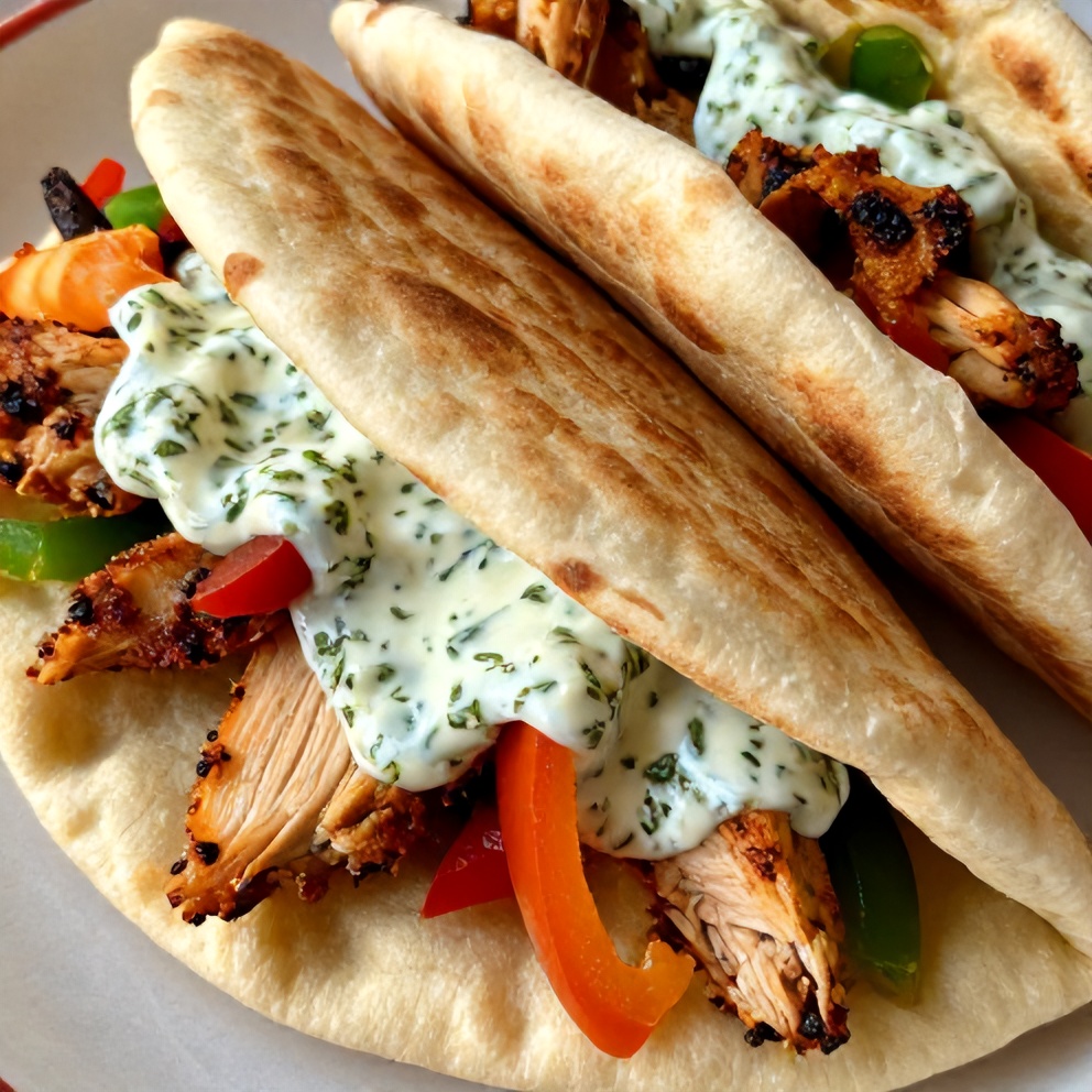 Easy Sheet Pan Chicken Pitas