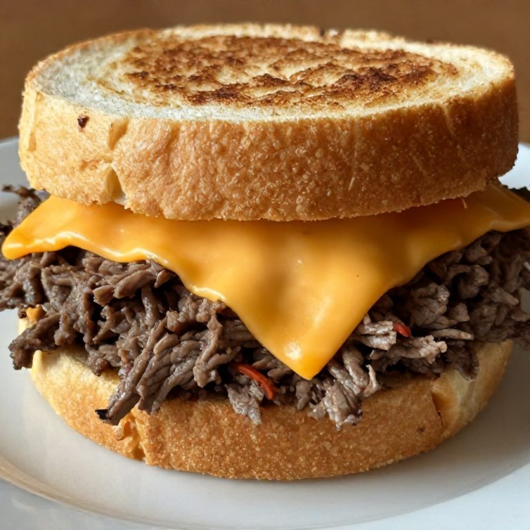 easy slow cooker beef and cheddar sandwiches