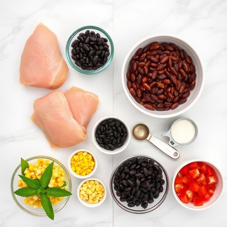 Easy Slow Cooker Buffalo Chicken Chili Ingredients