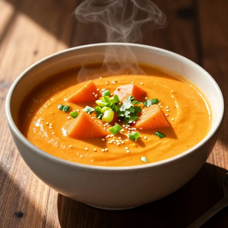 Easy Spicy Miso Carrot Soup