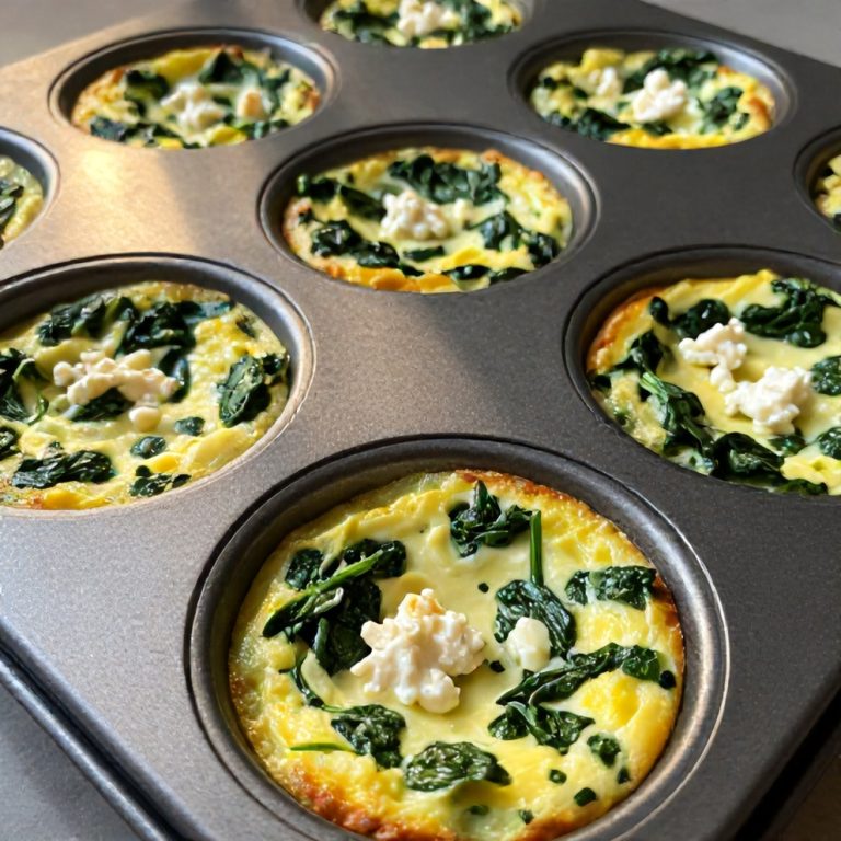 easy spinach feta egg muffins