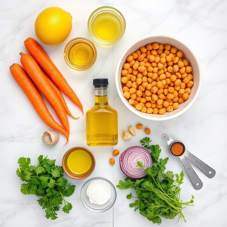 Carrot Chickpea Salad Ingredients