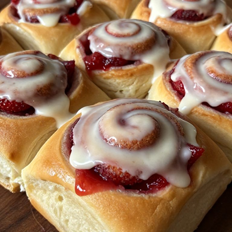 Easy Strawberry Cinnamon Rolls