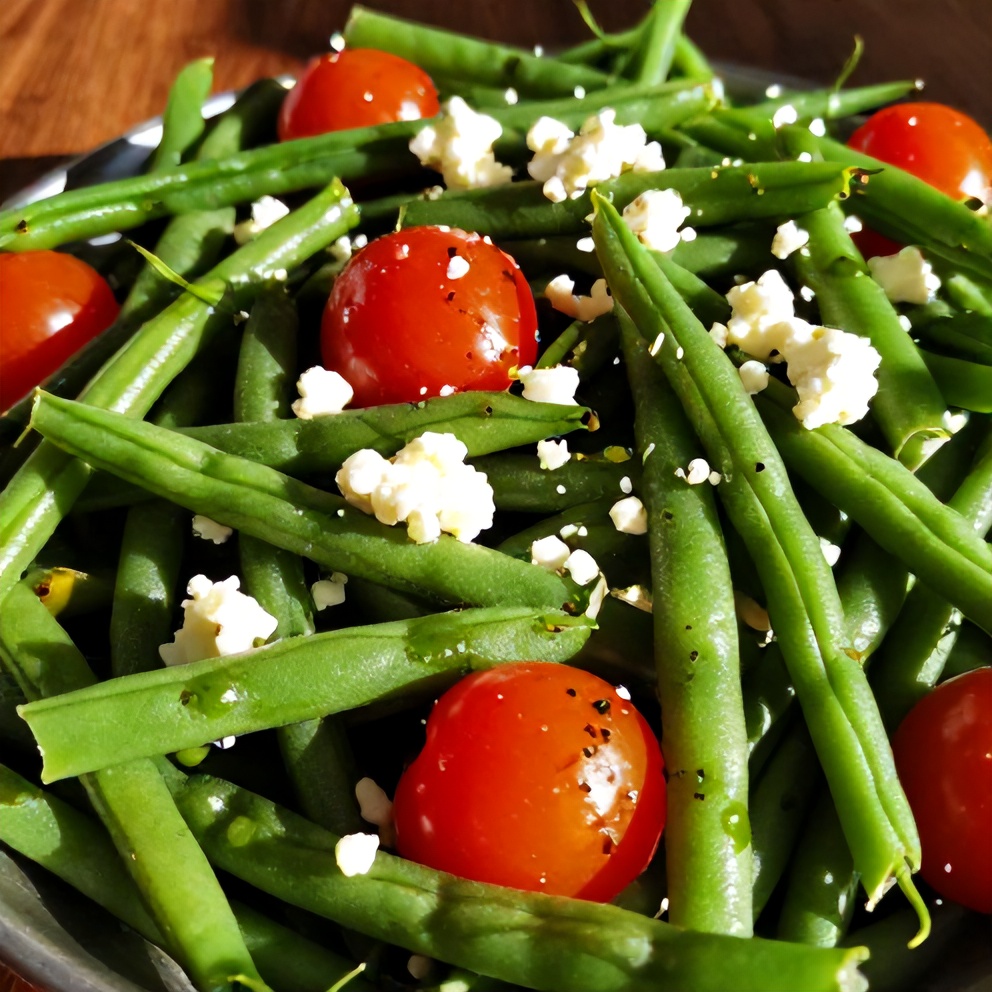 fresh green bean tomato salad