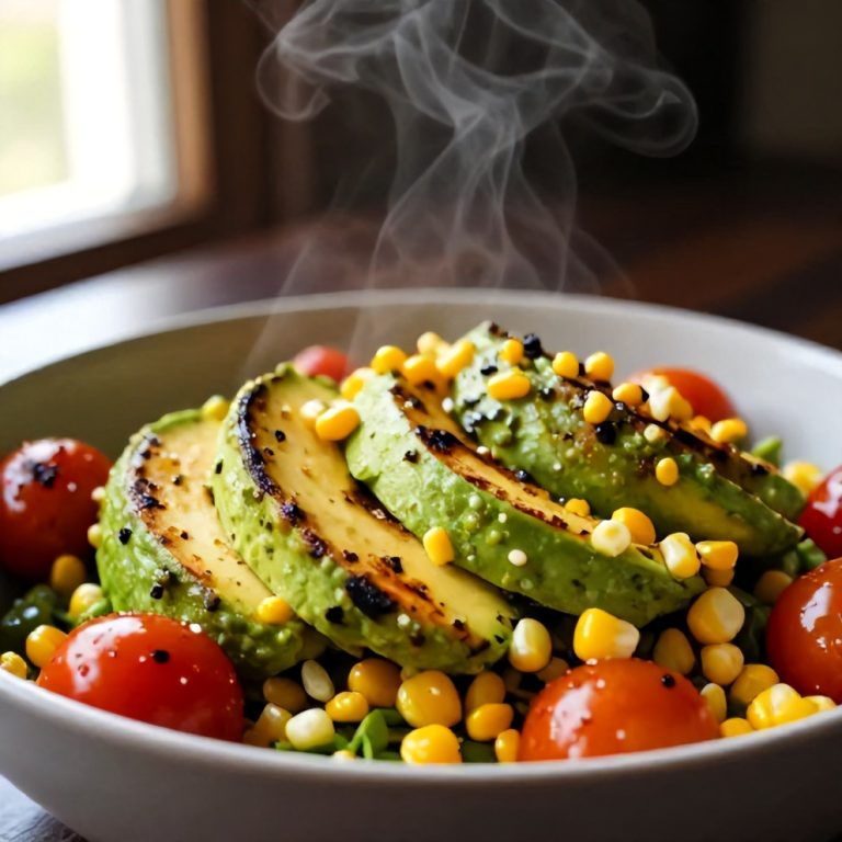 fresh grilled corn avocado salad