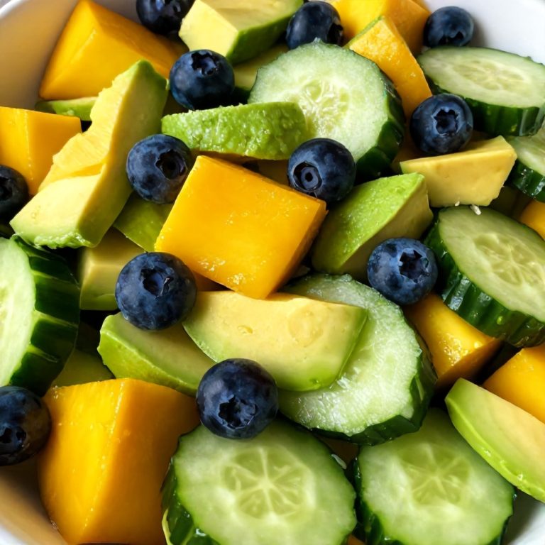 fresh mango cucumber salad