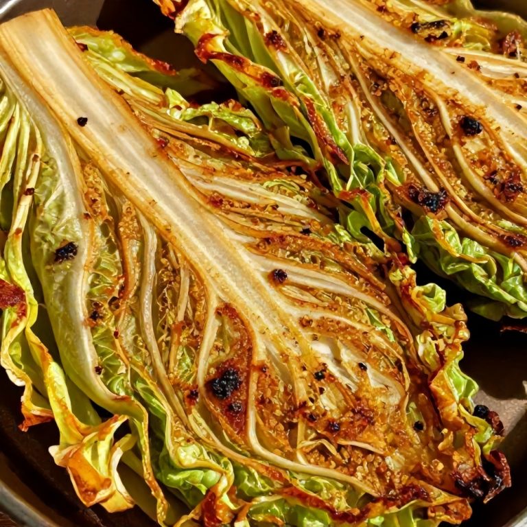 Garlic Roasted Cabbage Steaks