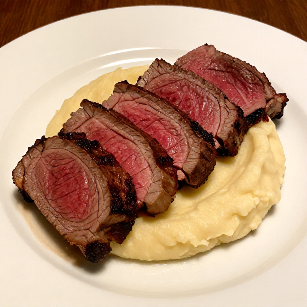 Irish Whiskey Steak with Colcannon Mash
