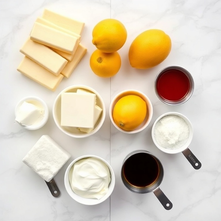 Lemon Tiramisu Ingredients