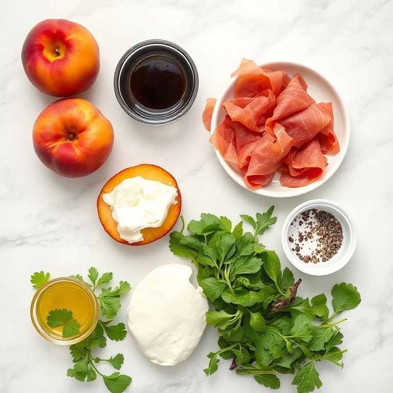 Grilled Peach Salad Ingredients