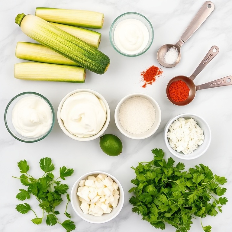 Mexican Street Corn Grilled Zucchini Ingredients