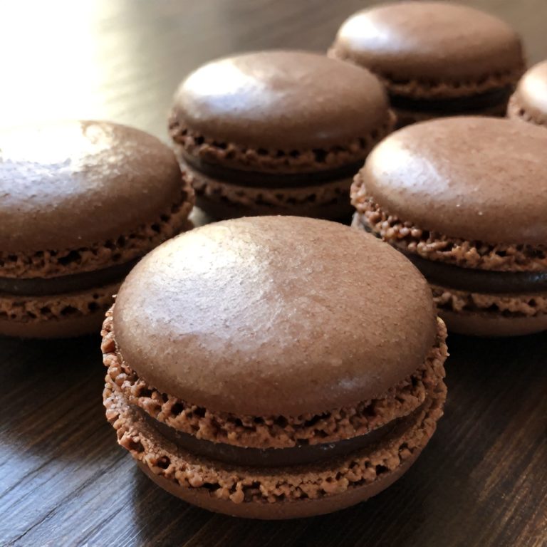 chocolate macarons