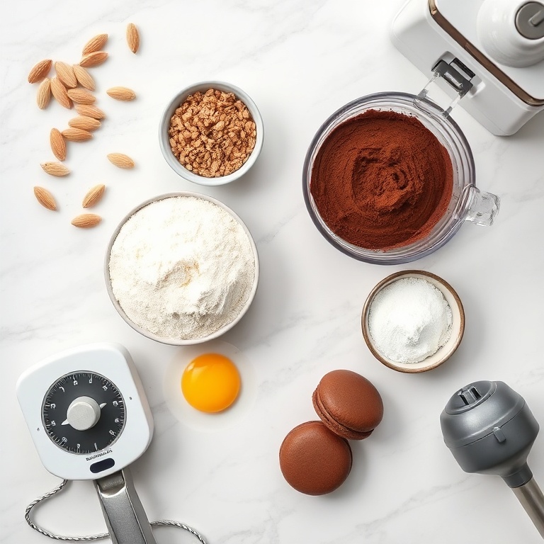 Chocolate Macarons Ingredients