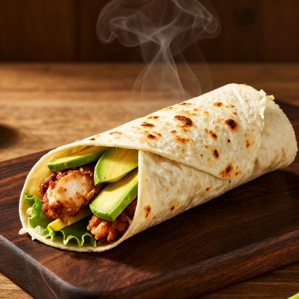 Quick Chicken Avocado Wrap